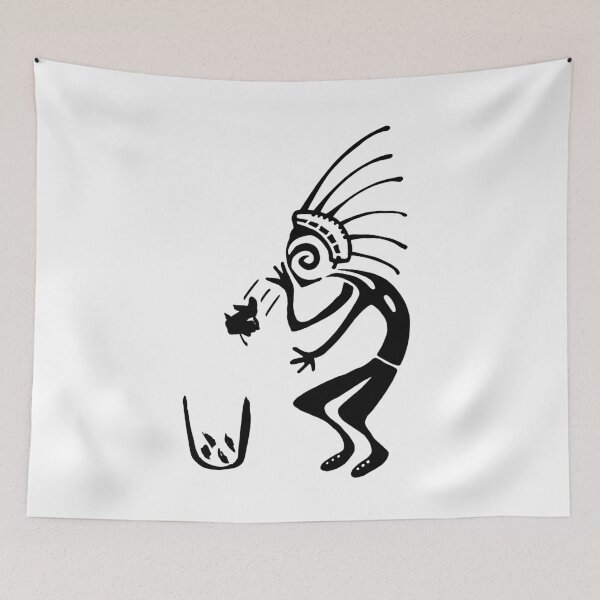 Item preview, Kokopelli trash black designed and sold by nogamax.