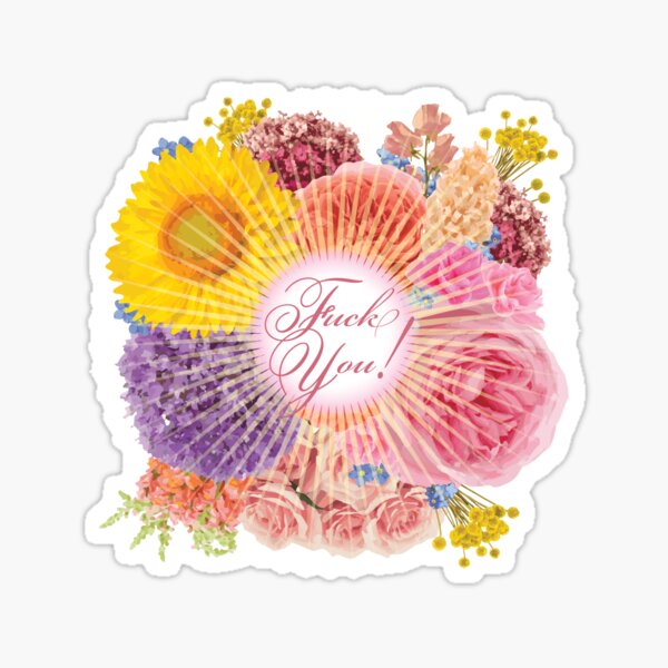 Item preview, FU! Delicate floral bouquet.  designed and sold by O Grimley.