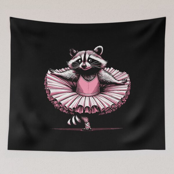 Artikelvorschau, Cute Raccoon Ballet Dance Funny Ballet entworfen und verkauft von KsuAnn.