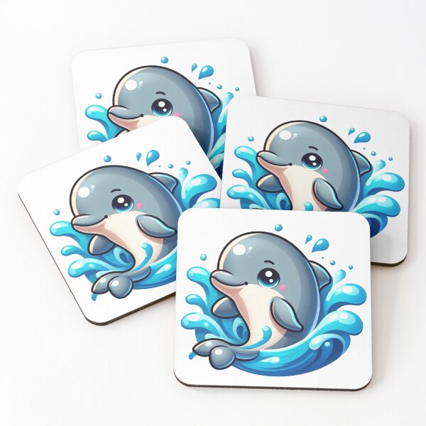 Item preview, Adorable Dolphin Swimming designed and sold by ZAIKY DREAMS.