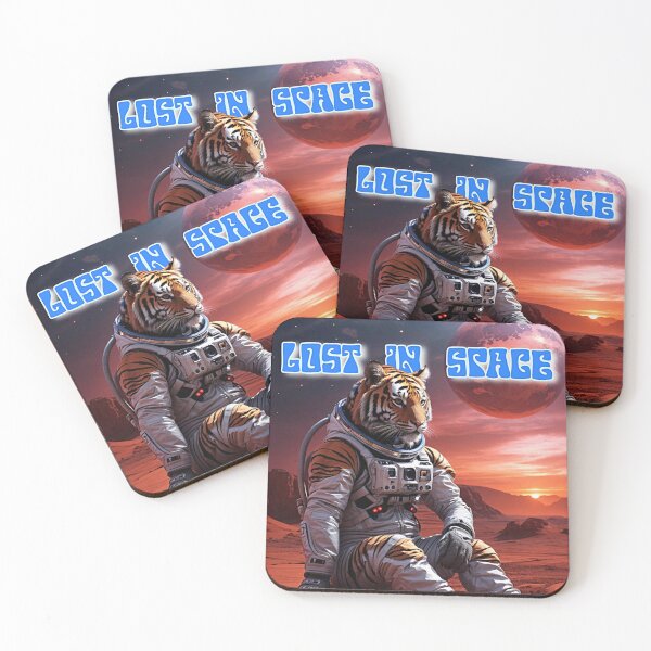 Item preview, Cosmic Explorer: Astronaut Tiger Lost in Space Artwork  designed and sold by REALKIRAN.