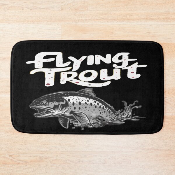 Item preview, Trout with text 'Flying trout' designed and sold by Tomasz  Siennicki.