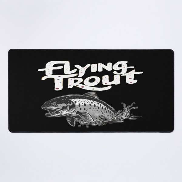Item preview, Trout with text 'Flying trout' designed and sold by Tomasz  Siennicki.