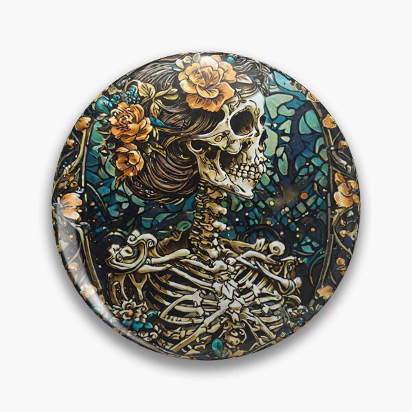 Item preview, Skull and Flowers designed and sold by NerdscapeDC.
