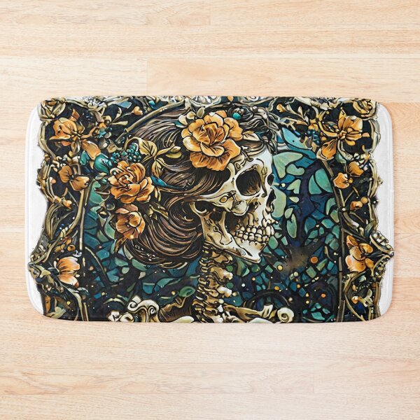 Item preview, Skull and Flowers designed and sold by NerdscapeDC.
