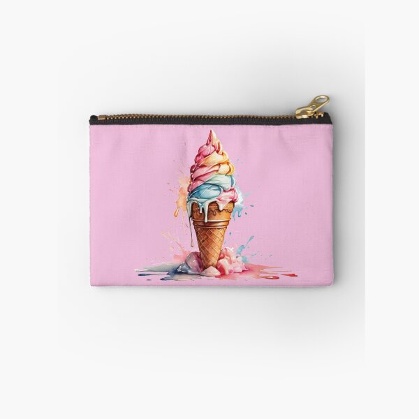 Item preview, a colorful soft ice cream as a watercolor designed and sold by Rose Design & Photos.