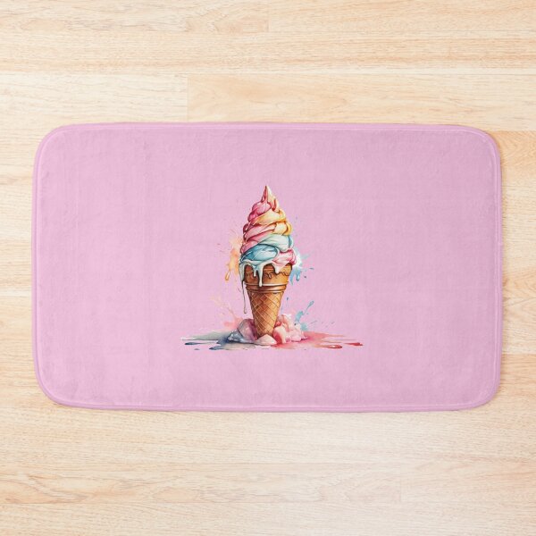 Item preview, a colorful soft ice cream as a watercolor designed and sold by Rose Design & Photos.