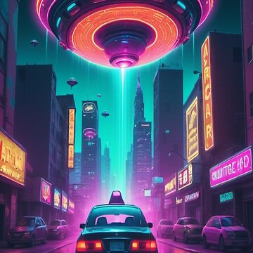 Artwork thumbnail, Neon Abduction - Ufo Gifts by eXtraHumans