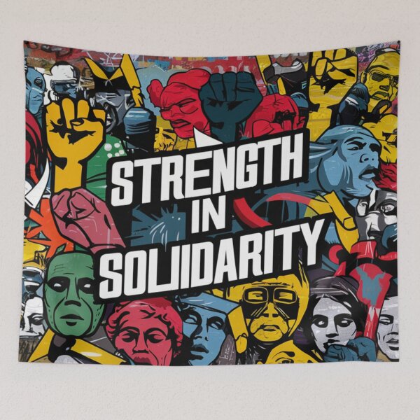 Item preview, Solidarity Stencil Graffiti designed and sold by Bomax121.