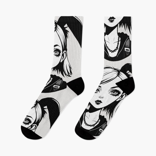 Item preview, Black and White Bunny Girl designed and sold by MadnessEnvelope.