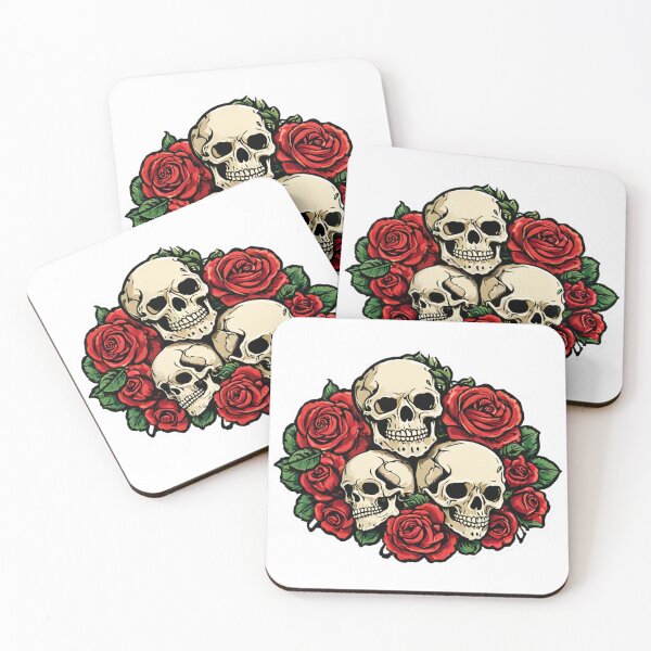 Item preview, Skull and Roses designed and sold by NerdscapeDC.