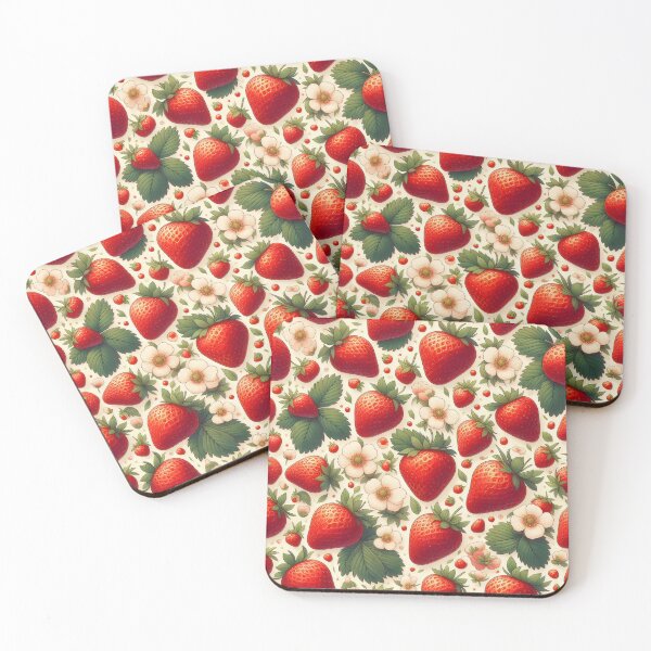 Item preview, Strawberry Pattern designed and sold by CulturalVibes.