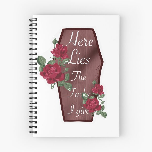 Item preview, Here Lies The Fucks I Give designed and sold by JadeyyDesigns.