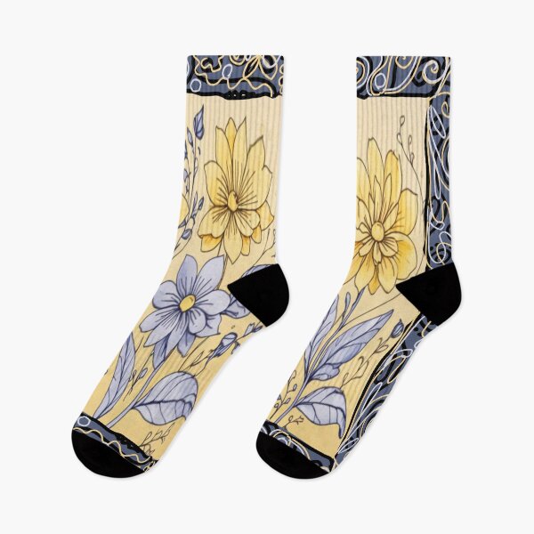 Item preview, Yellow and grey flowers designed and sold by Flowersonstuff.