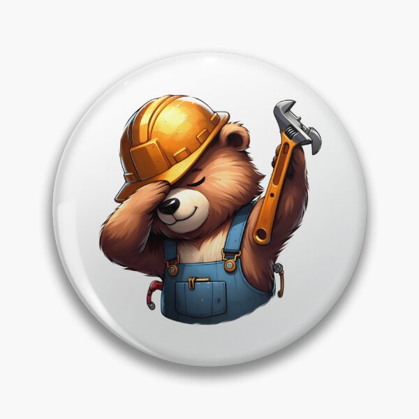 Item preview, Baby bear dabbing construction worker  designed and sold by Animalpetslover.