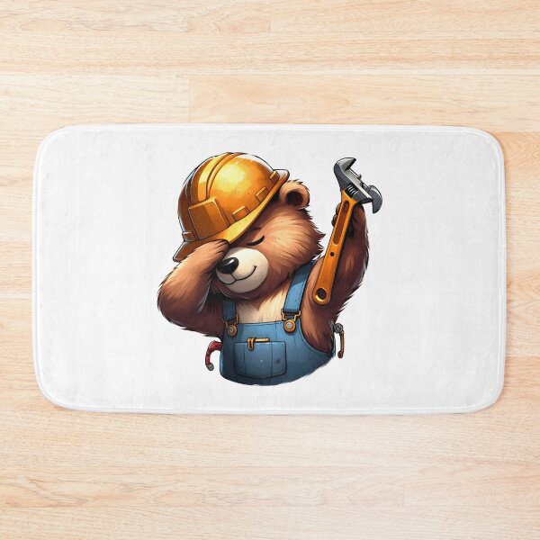 Item preview, Baby bear dabbing construction worker  designed and sold by Animalpetslover.