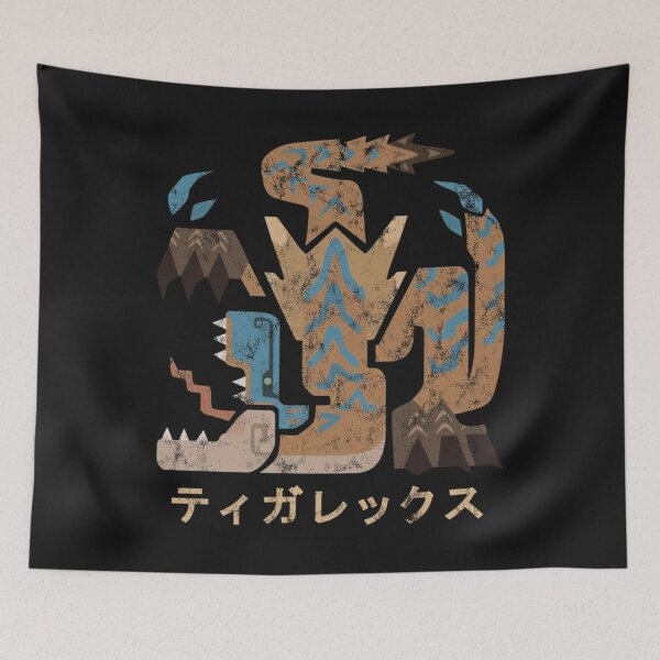 Item preview, Monster Hunter World Iceborne Tigrex Kanji Icon designed and sold by VIGLITMARI.