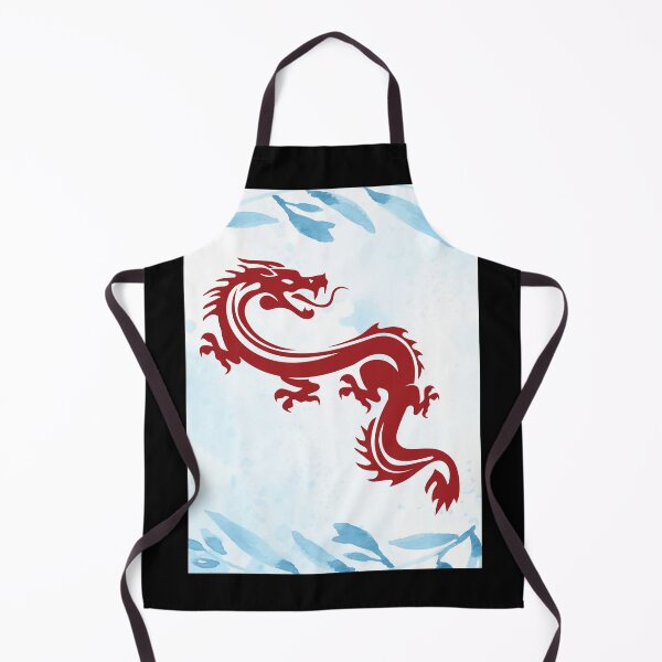 Item preview, Red Dragon with Blue Leaves Design designed and sold by CarefulCreation.