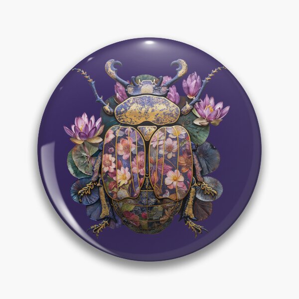 Item preview, Scarab Beetle Monet. Plant Art. Lily Pads designed and sold by Anastasiia Yurevych.
