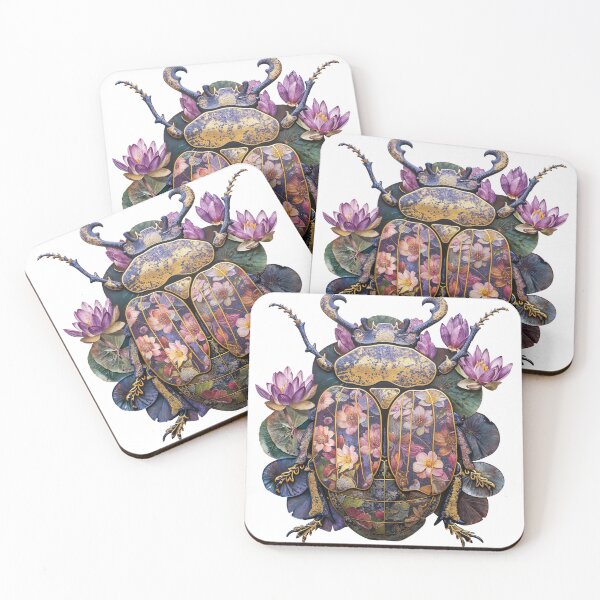 Item preview, Scarab Beetle Monet. Plant Art. Lily Pads designed and sold by Anastasiia Yurevych.