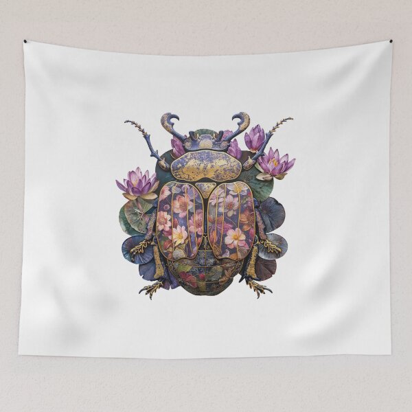 Item preview, Scarab Beetle Monet. Plant Art. Lily Pads designed and sold by Anastasiia Yurevych.