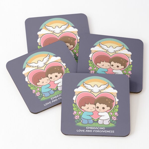 Item preview, Embracing love and forgiveness - Kawaii designed and sold by Rockin-Rainbow.