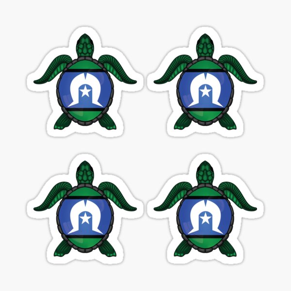 Item preview, Torres Strait Islands Sea Turtle Flag designed and sold by RahallusNtx.