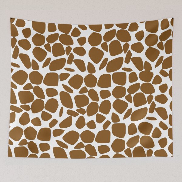 Item preview, Spot Me in Style!  Brown Giraffe Spots on White  designed and sold by IraNiva.
