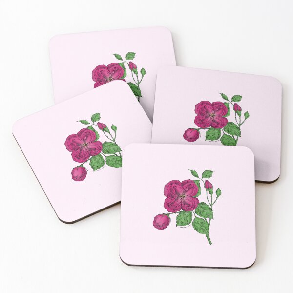 Item preview, Deep Pink Quartered Rose Bloom Double 16-25 Petals In 3+ Rows designed and sold by zenithcreative.