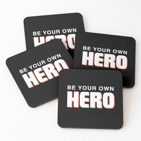 Item preview, Be your own HERO - white and orange designed and sold by Weknes.
