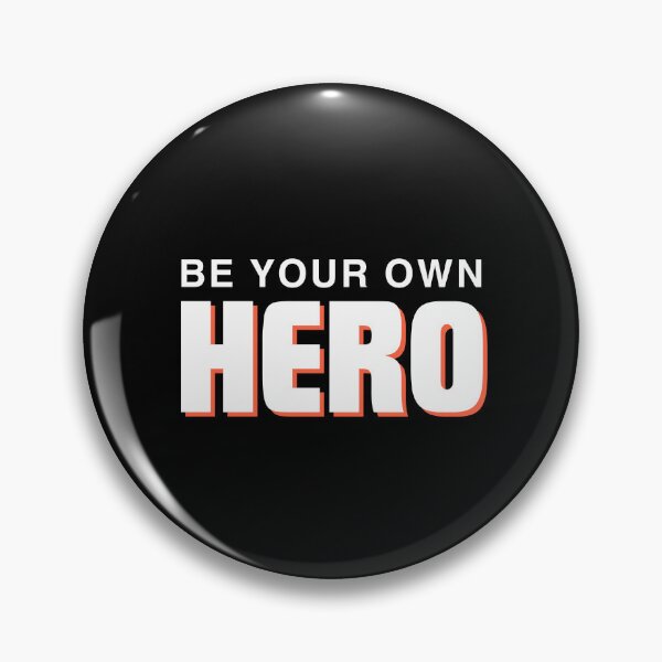 Item preview, Be your own HERO - white and orange designed and sold by Weknes.