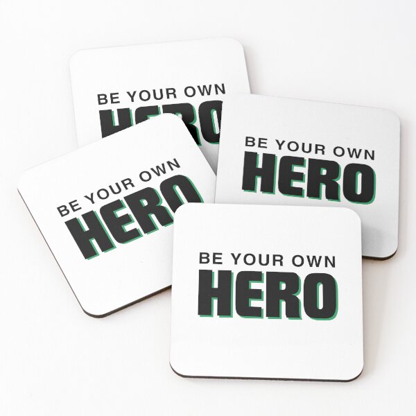 Item preview, Be your own HERO - black and green designed and sold by Weknes.