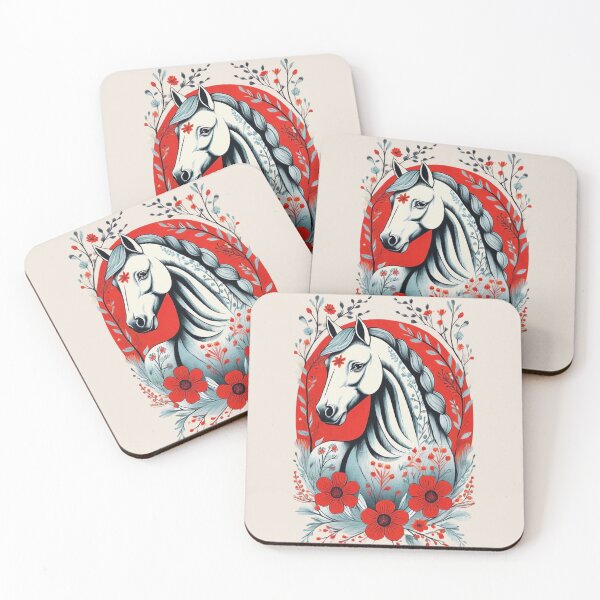 Item preview, Swedish Dala Horses Red, Funny Dala Horses designed and sold by Madebysomeny.