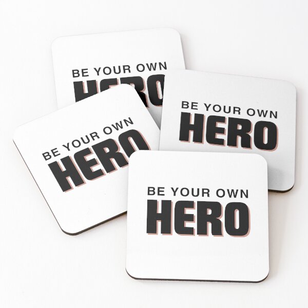 Item preview, Be your own HERO - black and orange designed and sold by Weknes.