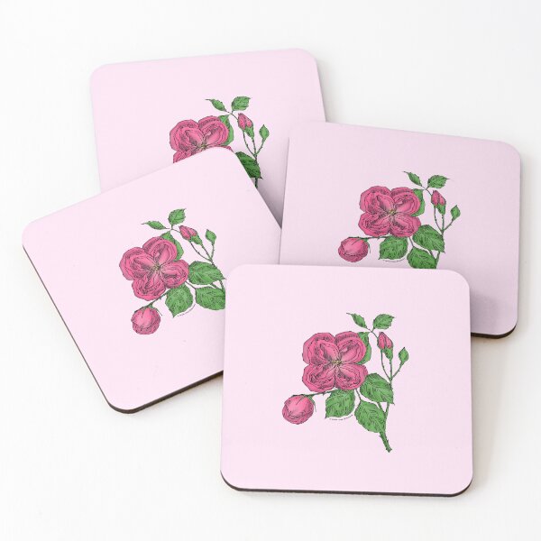 Item preview, Mid Pink Quartered Rose Bloom Double 16-25 Petals In 3+ Rows designed and sold by zenithcreative.