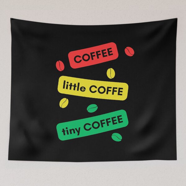 Item preview, Coffee, little coffee, tiny coffee designed and sold by Imagin8Graphic.