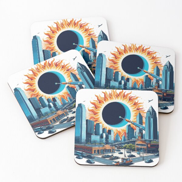 Item preview, dallas solar eclipse 2024 designed and sold by TshirtTalkYou.