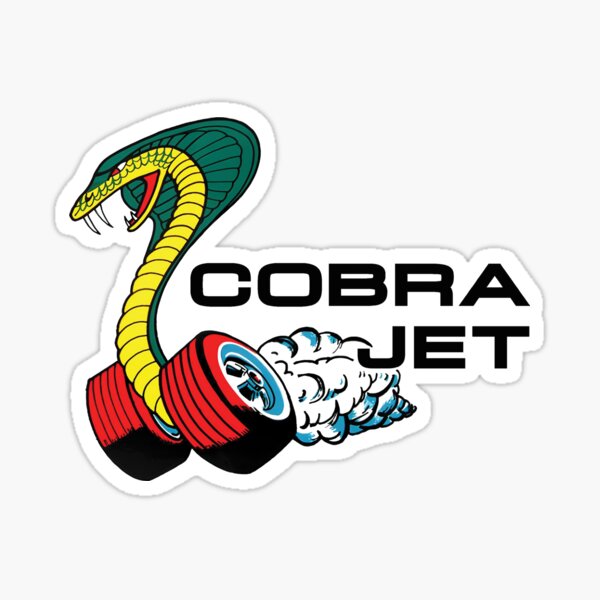 Item preview, Cobra Jet - sixties blue oval musclecar and drag racing emblem. designed and sold by retropetrol.