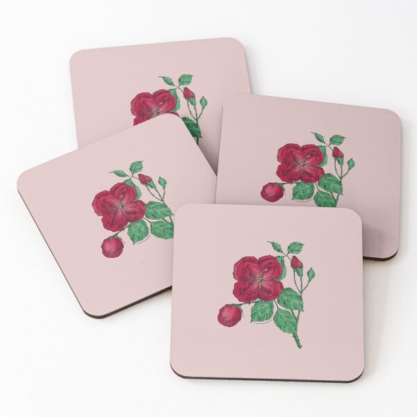 Item preview, Dark Red Quartered Rose Bloom Double 16-25 Petals In 3+ Rows designed and sold by zenithcreative.
