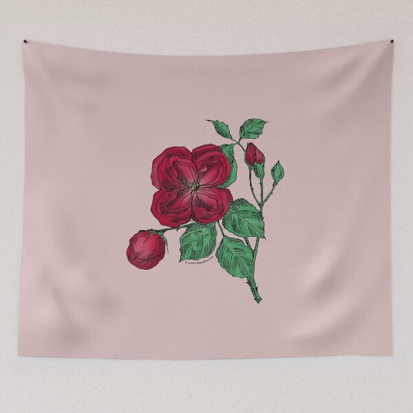 Item preview, Dark Red Quartered Rose Bloom Double 16-25 Petals In 3+ Rows designed and sold by Rachael Taylor.