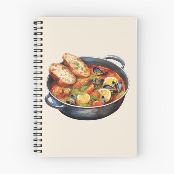 Item preview, Bouillabaisse - French Seafood Stew Served With Bread designed and sold by Alicia Chee.