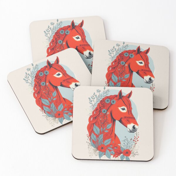 Item preview, Swedish Dala Horses Red, Funny Dala Horses designed and sold by Madebysomeny.