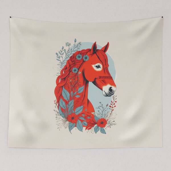 Item preview, Swedish Dala Horses Red, Funny Dala Horses designed and sold by Madebysomeny.