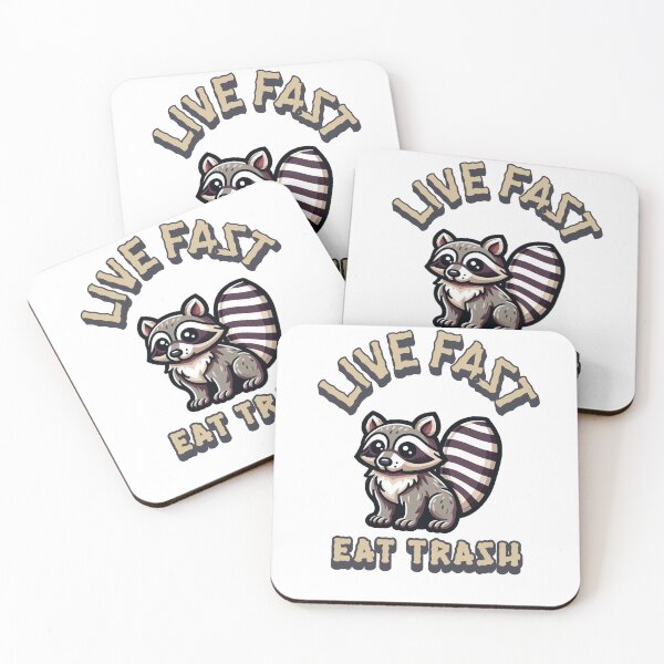 Item preview,  Live Fast Eat Trash designed and sold by VelosityPrints.