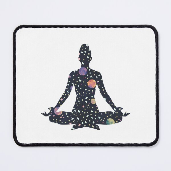 Item preview, Yoga Meditation Pose Silhouette Galaxy designed and sold by KD Merch.