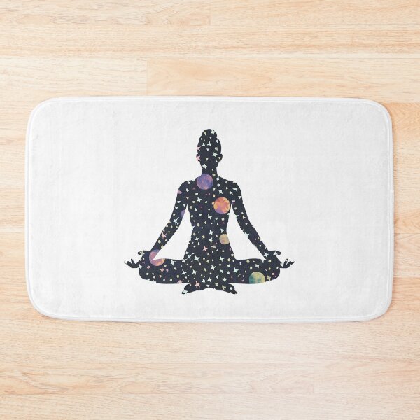 Item preview, Yoga Meditation Pose Silhouette Galaxy designed and sold by KD Merch.