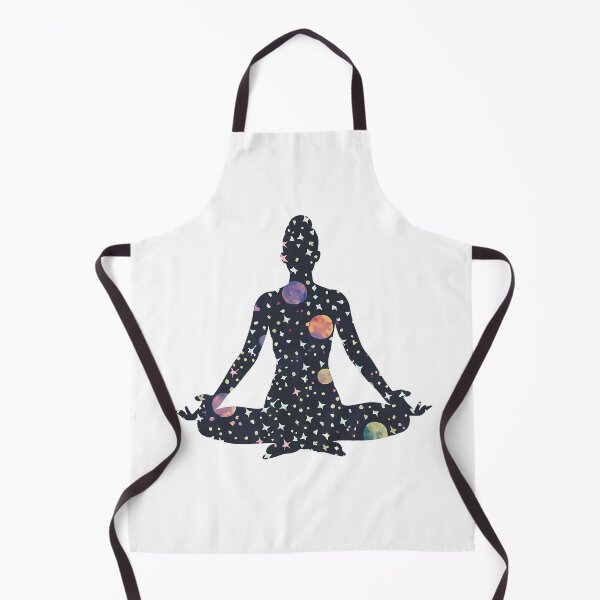 Item preview, Yoga Meditation Pose Silhouette Galaxy designed and sold by KD Merch.