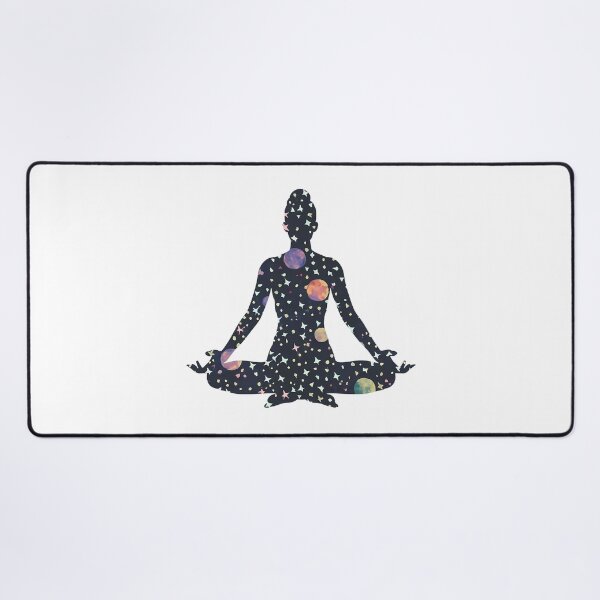Item preview, Yoga Meditation Pose Silhouette Galaxy designed and sold by KD Merch.