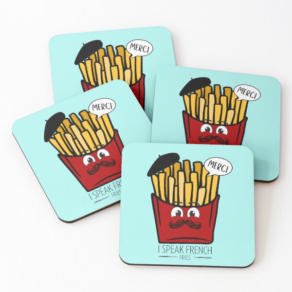 Item preview, I Speak French Fries: Quirky Culinary Chic designed and sold by The Feel Good Merch.