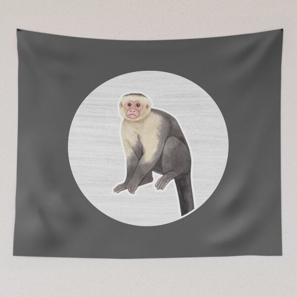 Item preview, Monkey Watercolor Drawing designed and sold by LivingColorful.